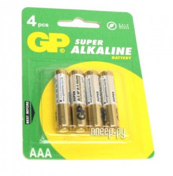 Батарейка AAA - GP Alkaline LR03 24A-2CR4 (4 штуки)