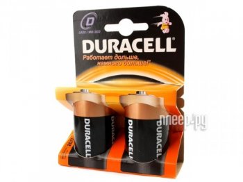 Батарейка Duracell Alkaline (2 штуки) "D"