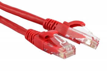 Кабель UTP Lanmaster LAN-PC45/U5E-1.0-RD вилка RJ-45-вилка RJ-45 кат.5е 1м красный (уп.:1шт)