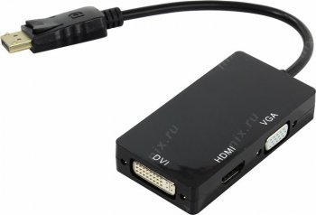 Переходник Orient <C309> DisplayPort (M) -> DVI (F)/HDMI(F)/VGA (15F)
