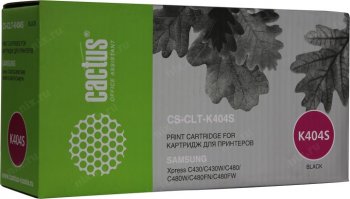 Картридж Cactus CS-CLT-K404S черный для Samsung SL-C430/C430W/C480/C480W/C480FW (1500стр.)
