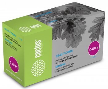 Картридж Cactus CS-CLT-C404S голубой для Samsung SL-C430/C430W/C480/C480W/C480FW (1000стр.)