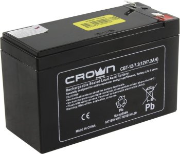 Аккумулятор для ИБП CROWN CBT-12-7.2 (12V, 7.2Ah)