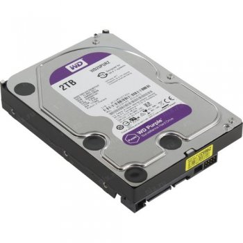 Жесткий диск 2 Тб SATA 6Гб/s Western Digital Purple <WD20PURZ> 3.5" 5400rpm 64Mb
