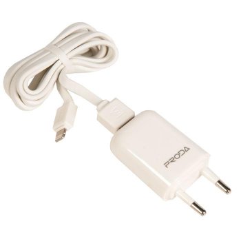 Зарядка USB-устройств Proda RP-U11 Wall Charger, кабель Lightning, один разъем USB, 5V, 1.0A, белый