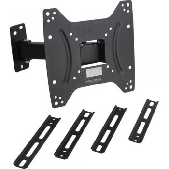 Кронштейн Kromax Optima-403 черный 15"-55" настенный от стены 68.5-225мм наклон +5°/-12° VESA 400х40