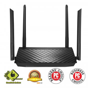 Маршрутизатор ASUS <RT-AC1200> Dual-Band WiFi Router (4UTP 100Mbps, 1WAN, 802.11a/b/g/n/ac,USB, 867Mbps, 4x5dBi)