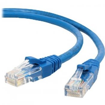 Кабель UTP Lanmaster TWT-45-45-10-BL вилка RJ-45-вилка RJ-45 кат.5е 10м синий ПВХ (уп.:1шт)