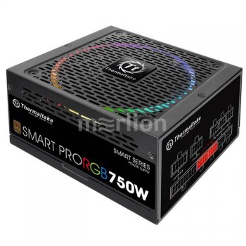 Блок питания Thermaltake Smart Pro RGB 750W (PS-SPR-0750FPCBEU-R) v2.4,A.PFC,80 Plus Bronze,Fan 14 см,Fully Modular,Retail