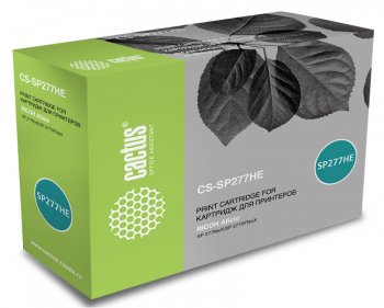 Картридж Cactus CS-SP277HE черный (2600стр.) для Ricoh Aficio SP 277NwX/SP 277SFNwX