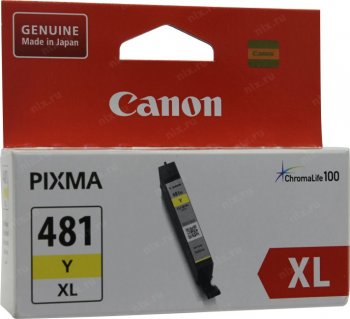 Картридж Canon CLI-481XLY Yellow для Pixma TR7540/TR8540/TS6140/TS8140/TS9140