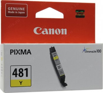 Картридж Canon CLI-481Y Yellow для Pixma TR7540/TR/8540/TS6140/TS8140/TS9140