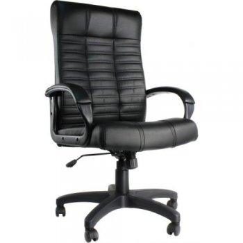 Кресло руководителя Бюрократ KB-10 черный искусственная кожа