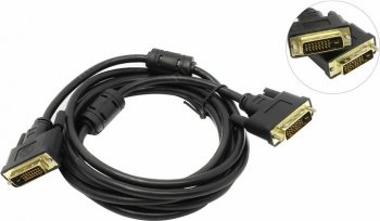 Кабель Exegate <EX191095RUS> DVI-D to DVI-D Dual Link (25M -25M) 3м 2 фильтра