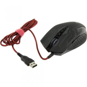 Мышь A4 Bloody Q51 черный/рисунок оптическая (3200dpi) USB игровая (8but)