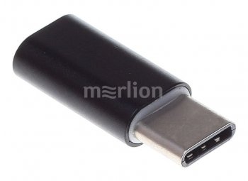 Переходник Buro USB Type-C (m)-microUSB (f) черный 0.1м (BHP RET TPC-MCR)