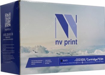 Картридж NV-Print аналог CE250X/Cartridge 723H Black для HP LJCP3525/3530MFP, Canon LBP-7750