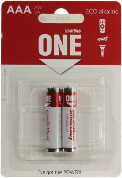 Батарейка Smartbuy SOBA-3A02B-Eco, Size"AAA", 1.5V, щелочной (alkaline) <уп. 2 шт>