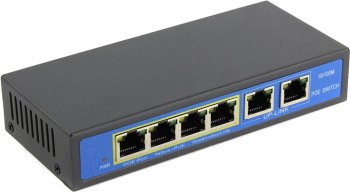 Коммутатор Orient <SWP-7504POE/2P> (4UTP 10/100Mbps PoE, 2Uplink)