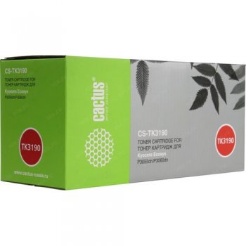 Картридж Cactus CS-TK3190 TK-3190 черный (25000стр.) для Kyocera Ecosys P3055dn/P3060dn
