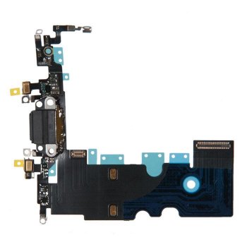 Шлейф с разъемом зарядки для смартфона iPhone 8 черный