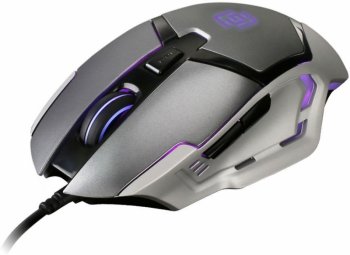 Мышь Оклик 915G HELLWISH V2 черный/серый оптическая (4800dpi) USB (6but)