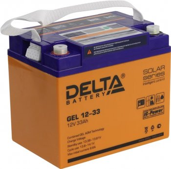 Аккумулятор для ИБП Delta GEL 12-33 (12V, 33Ah)