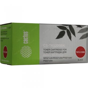 Картридж Cactus CS-TK5220BK черный (1200стр.) для Kyocera Ecosys M5521cdn/M5521cdw/P5021cdn/P5021cdw