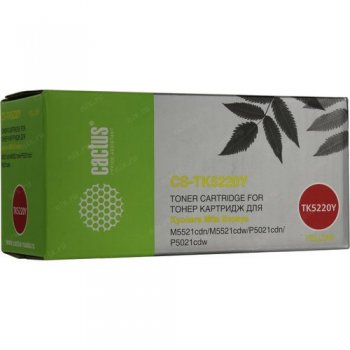 Картридж Cactus CS-TK5220Y желтый (1200стр.) для Kyocera Ecosys M5521cdn/M5521cdw/P5021cdn/P5021cdw