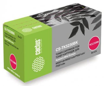 Картридж Cactus CS-TK5230BK TK-5230BK черный (2600стр.) для Kyocera Ecosys M5521cdn/M5521cdw/P5021cdn/P5021cdw