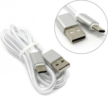 Кабель JETACCESS <JA-DC31 1м White> USB 2.0 AM -> USB-C M 1м