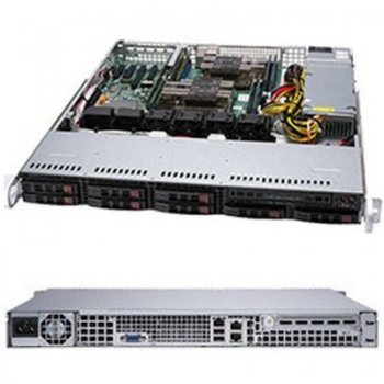 Серверная платформа SuperMicro 2U 1029P-MT (LGA3647, C621, PCI-E, SVGA, SATA RAID,8xHS SATA, 2xGbLAN, 4DDR4 600W HS)