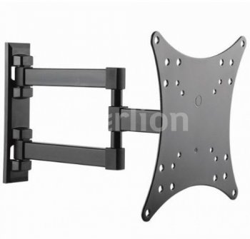 Кронштейн для телевизора Ultramounts UM 867 черный 23"-42" макс.20кг настенный поворот и наклон