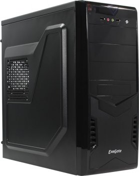 Корпус Miditower Exegate <CP-601> Black ATX без БП <EX261447RUS>