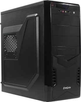 Корпус Miditower Exegate <CP-601> Black ATX 500W (24+4пин) <EX261451RUS>