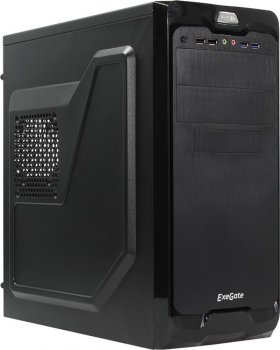 Корпус Miditower Exegate <UN-604> Black ATX без БП <EX269439RUS>