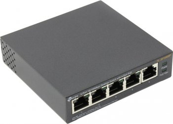 Коммутатор TP-LINK TL-SF1005P 5-портовый 10/100 Мбит/с настольный с 4 портами PoE