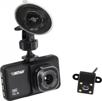 Автомобильный видеорегистратор Artway AV-394 с двумя камерами 3"/120°/1920x1080 Full HD/мониторинг парковки