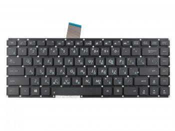 Клавиатура 0KNB0-4106RU00 для ноутбука Asus K46, K46C, K46CA, K46CB, K46Cm, S405C, S46C, R405C, черная без рамки, гор. Enter