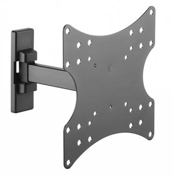 Кронштейн для телевизора Ultramounts UM 876 черный 17"-42" макс.20кг настенный поворот и наклон