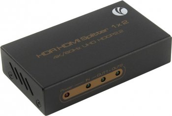 Разветвитель VCOM <DD422> HDMI Splitter (1in -> 2out) + б.п.