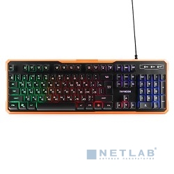 Клавиатура Гарнизон GK-320G, подсветка, код "Survarium", USB, черный, антифантомные клавиши, 12 дополнительных функций