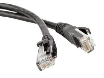 Кабель UTP Lanmaster TWT-45-45-5.0-BK вилка RJ-45-вилка RJ-45 кат.5е 5м чёрный ПВХ (уп.:1шт)