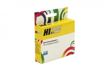 Картридж Hi-Black (HB-T1712) для Epson XP-33/103/203/207/306/406, C (аналог T1712C)