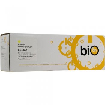 Картридж Bion BCR-CE412A для HPLaserJet Pro M351/M375/M451/M475 (2600 стр.), Желтый, с чипом
