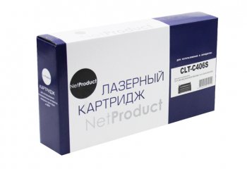 Картридж NetProduct (N-CLT-C406S) для Samsung CLP-360/365/368/CLX-3300/3305, C, 1K