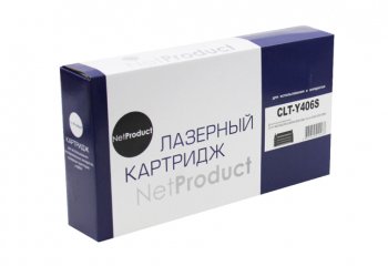 Картридж NetProduct (N-CLT-Y406S) для Samsung CLP-360/365/368/CLX-3300/3305, Y, 1K