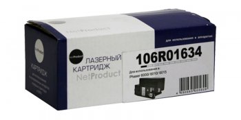 Картридж NetProduct (N-106R01634) для Xerox Phaser 6000/6010/WC6015, Bk, 2K