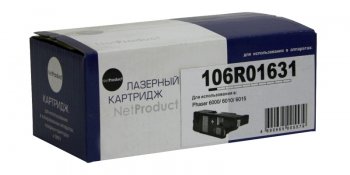 Картридж NetProduct (N-106R01631) для Xerox Phaser 6000/6010/WC6015, C, 1K