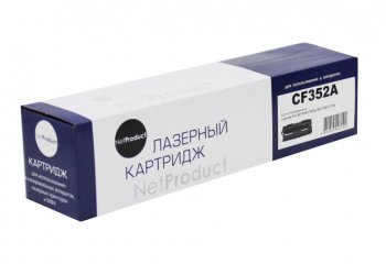 Картридж NetProduct (N-CF352A) для HP CLJ Pro MFP M176N/M177FW, Y, 1K